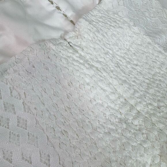 Parker Dress Womens XS Midi White Lace Tulum Halter Beachy Asymmetrical Hem New - Picture 10 of 10